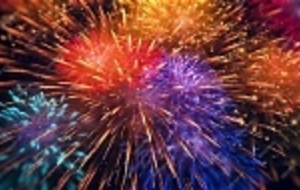 FEUX D'ARTIFICE AU STADE DE RONCHAMP...