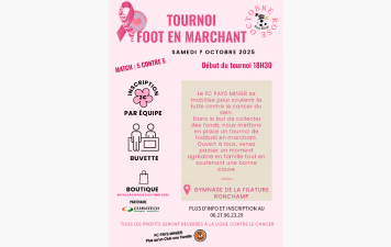 OCTOBRE ROSE, TOURNOI DE FOOT EN MARCHANT...